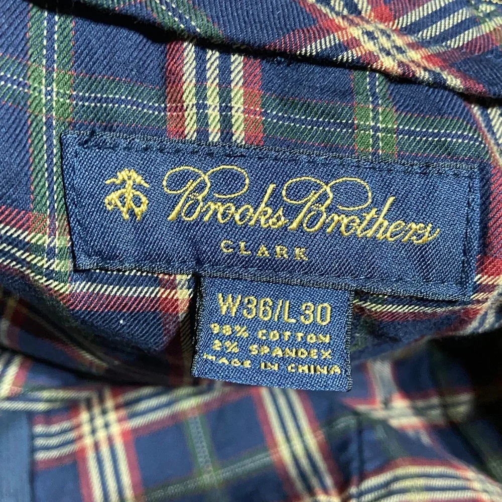 Brooks Brothers Clark Navy Blue Corduroy Pants Mens 36x30 Straight Leg Chinos